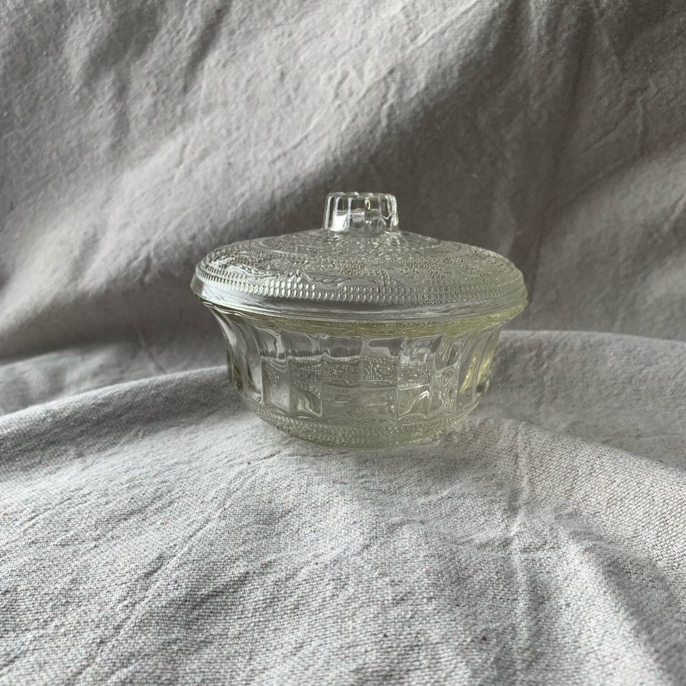 Glass Candy Dish with Lid